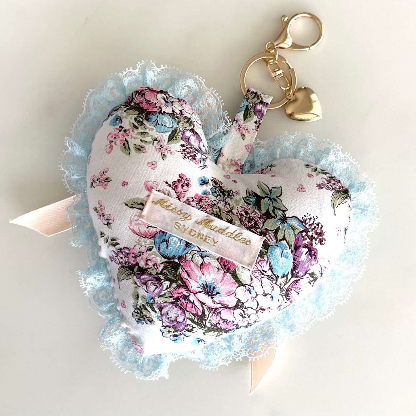 Whimsical Heart Keychain/ Bag Charm