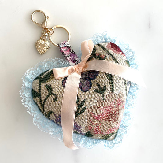 Whimsical Heart Keychain/ Bag Charm