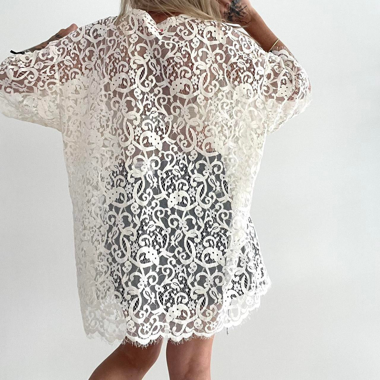 Paris Oversized Lace T-Shirt