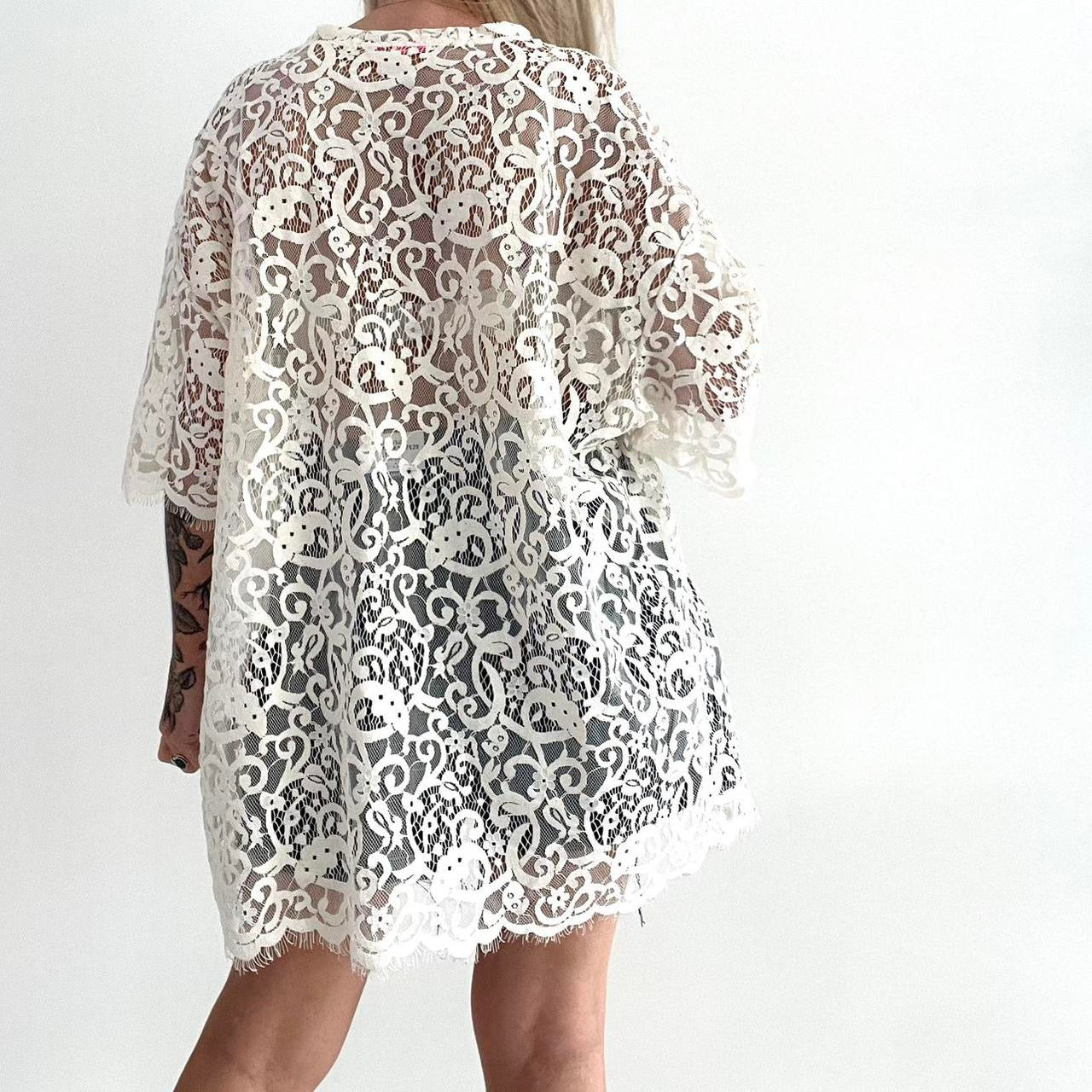Paris Oversized Lace T-Shirt