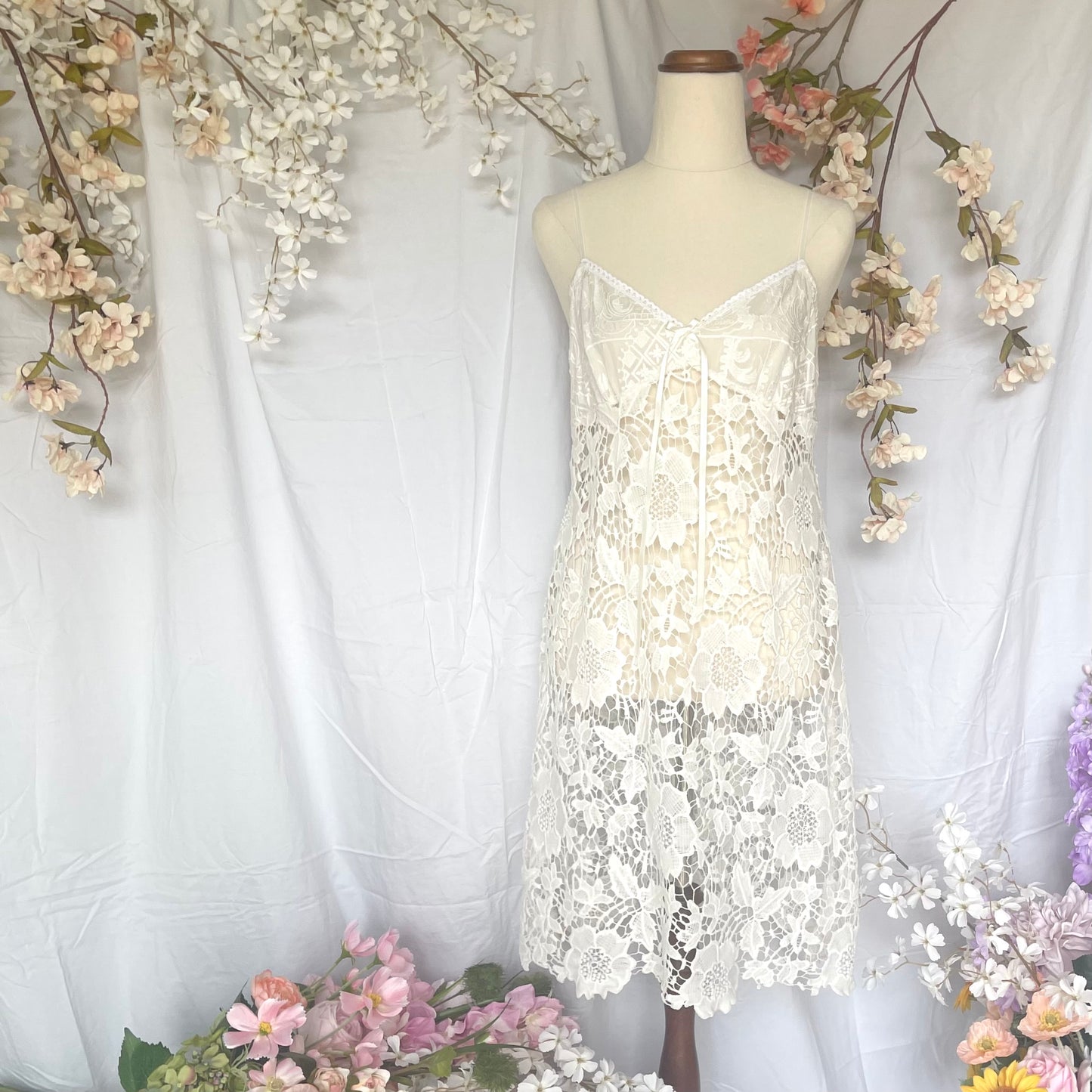Cool to be Kind Lace Slip Dress
