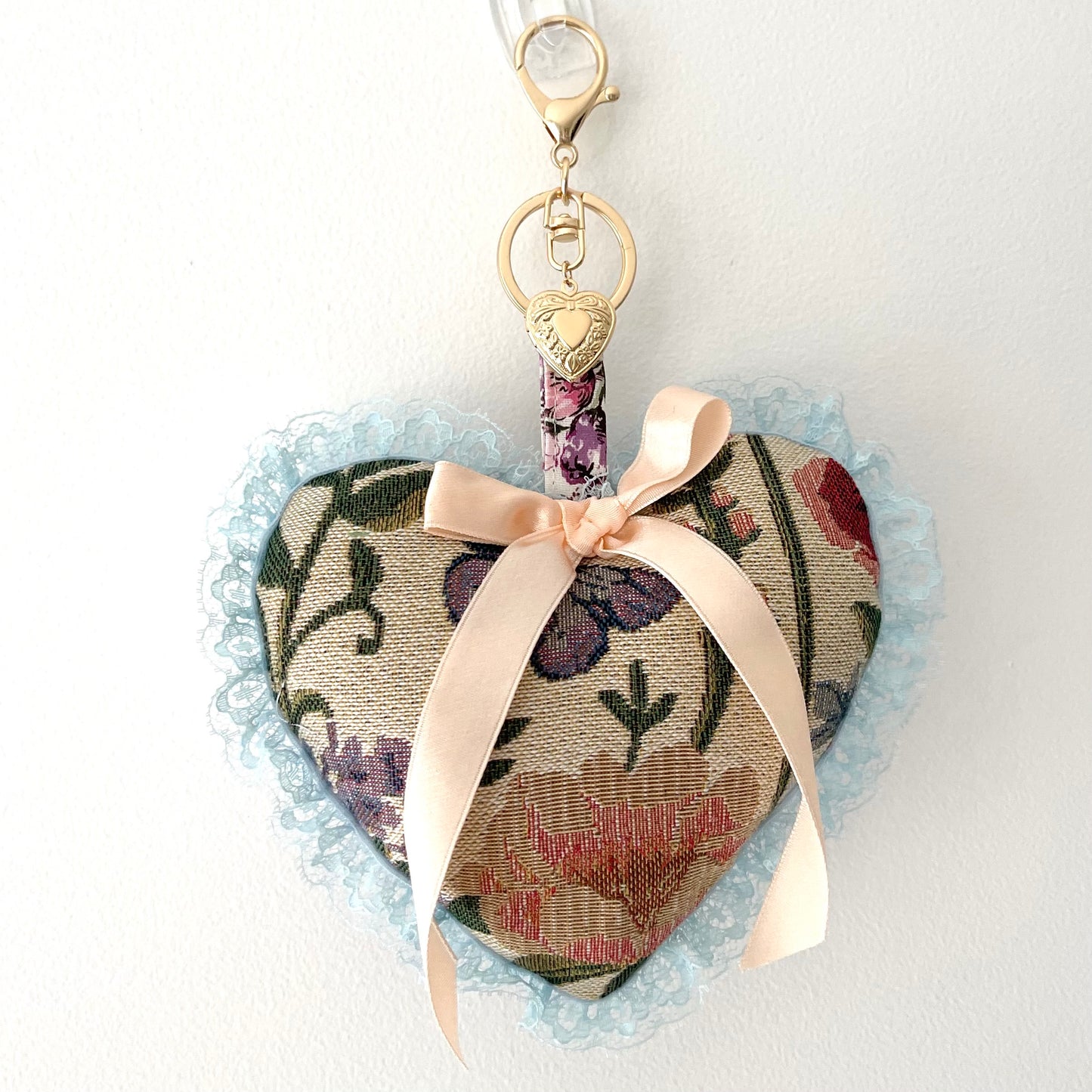 Whimsical Heart Keychain/ Bag Charm