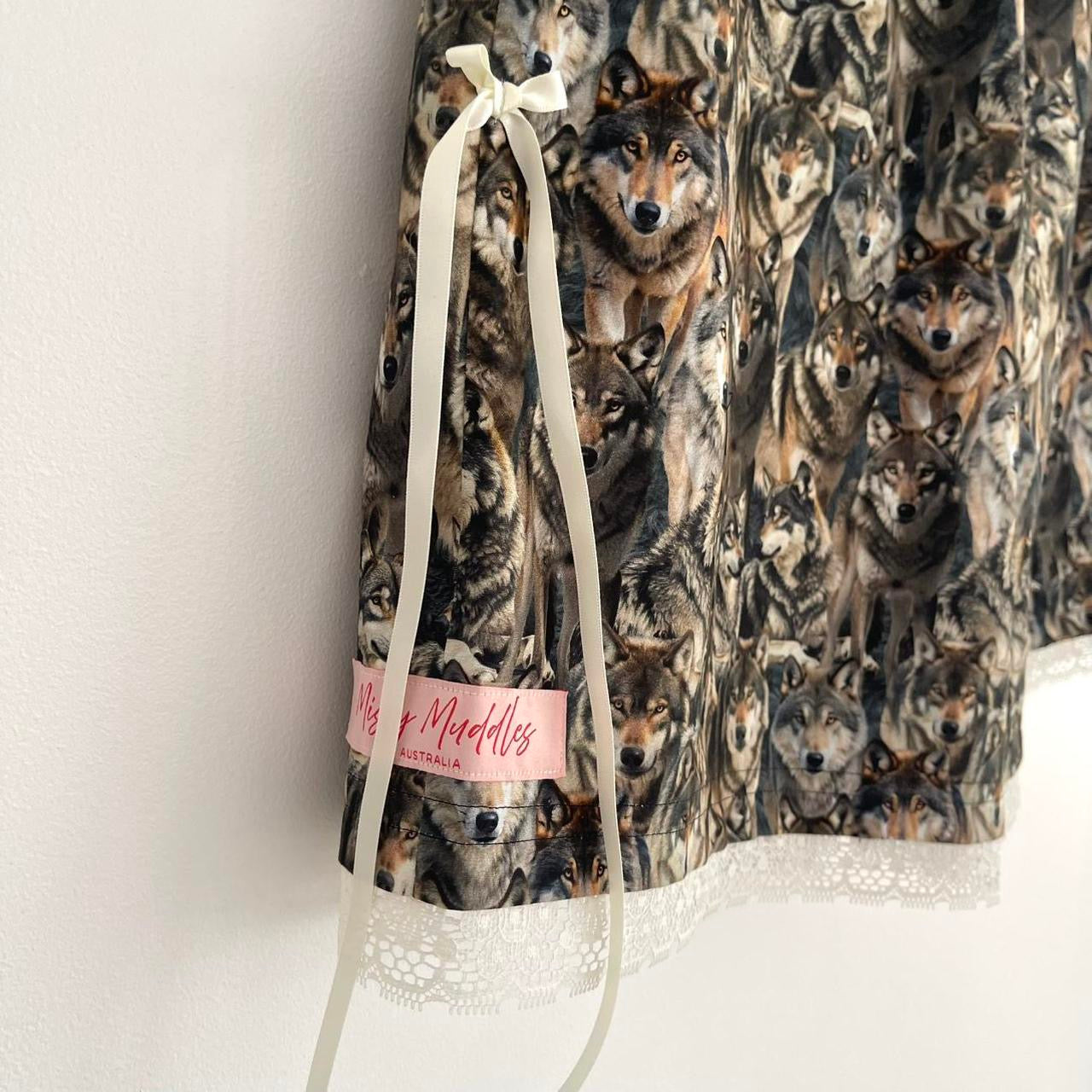 Oversized Cute Wolf Camoflage Baggy Shorts. *PRE-ORDER