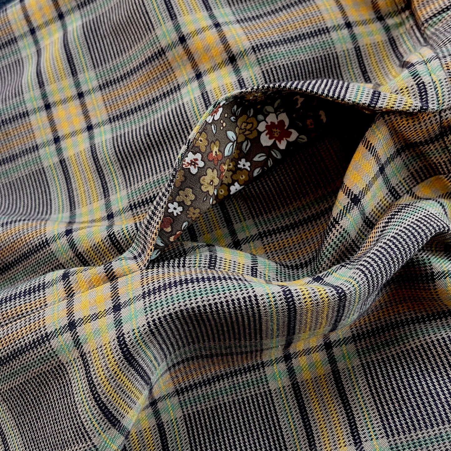 Oversized Cute Saffron Tartan Baggy Shorts. *PRE-ORDER
