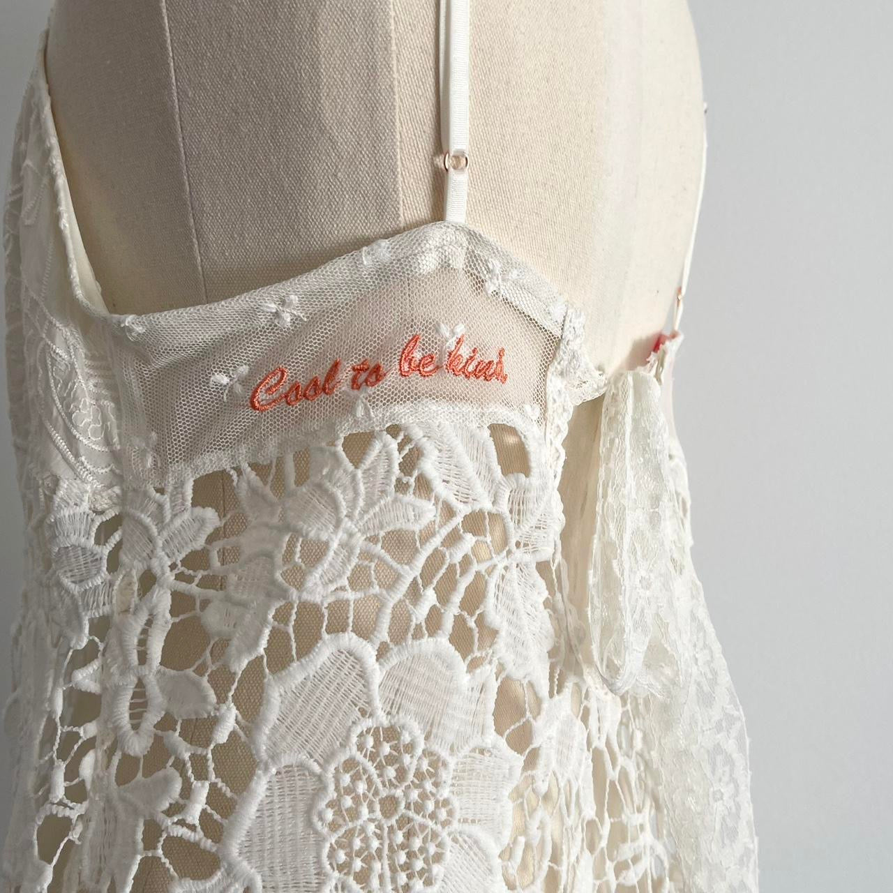 Cool to be Kind Lace Slip Dress