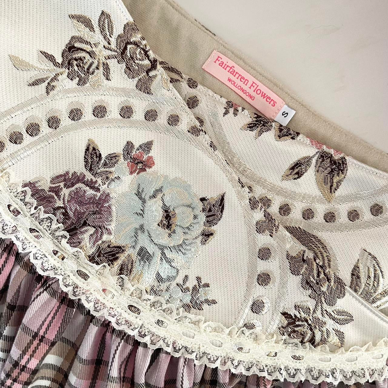 Tapestry & Tartan Mini Wrap Skirt